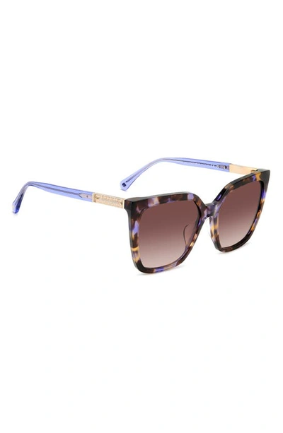 Shop Kate Spade Marlowe 55mm Gradient Square Sunglasses In Havana Multi/ Brown Gradient