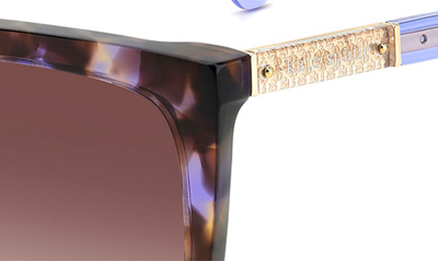 Shop Kate Spade Marlowe 55mm Gradient Square Sunglasses In Havana Multi/ Brown Gradient