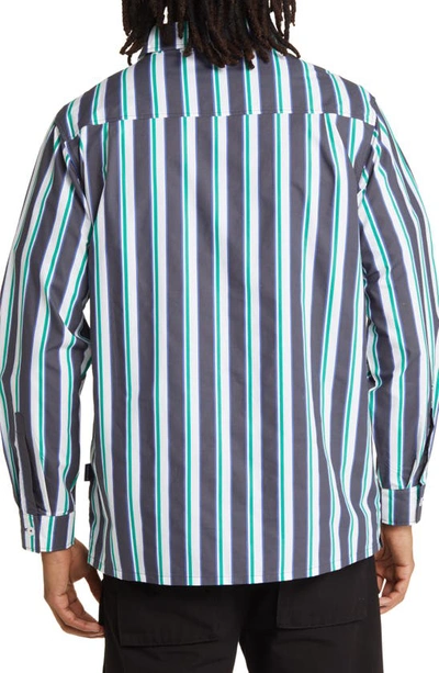 Shop Krost X Nautica Stripe Cotton Button-up Shirt In Multi