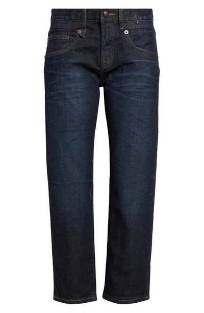 R13 Boy Cropped High-rise Straight-leg Jeans In Avery Indigo