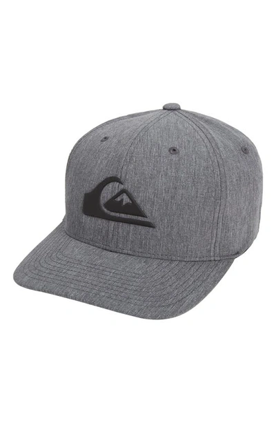 Shop Quiksilver Amped Logo Baseball Cap In Dark Grey