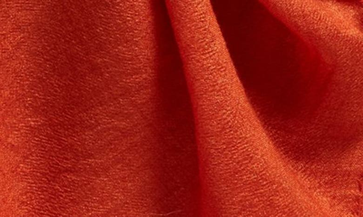 Shop Akris Cashmere & Silk Fringe Scarf In 262 Rustic Red
