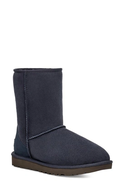 Shop Ugg Classic Ii Genuine Shearling Lined Short Boot In Eve Blue