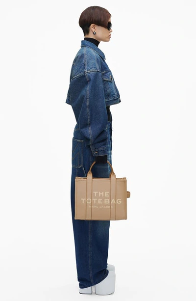 Marc Jacobs Tote Bag The Leather Medium Camel In Camel