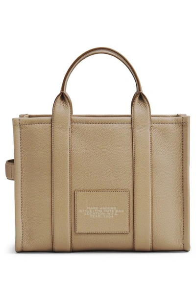 Shop Marc Jacobs The Leather Medium Tote Bag In Camel