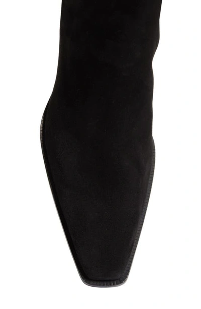 Shop Totême The City Block Heel Chelsea Boot In Black