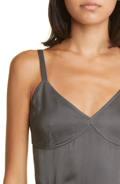 Shop Totême Crepe Camisole In Lead