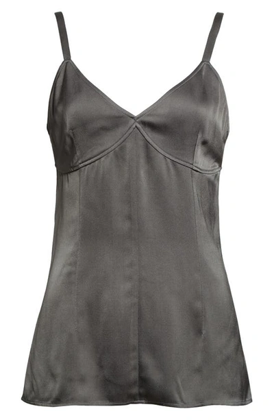 Shop Totême Crepe Camisole In Lead