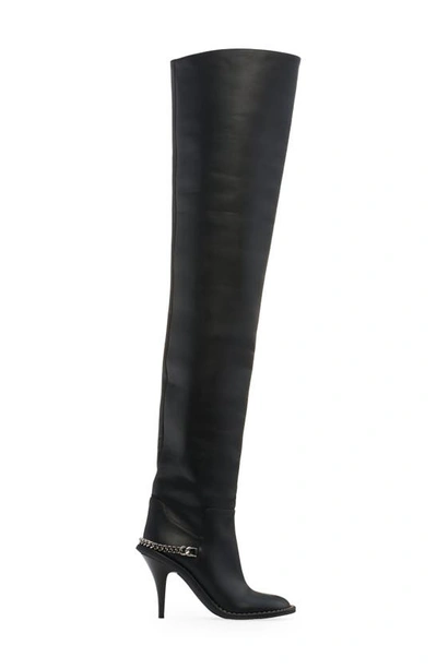 Shop Stella Mccartney Ryder Stretch Thigh High Boot In Black