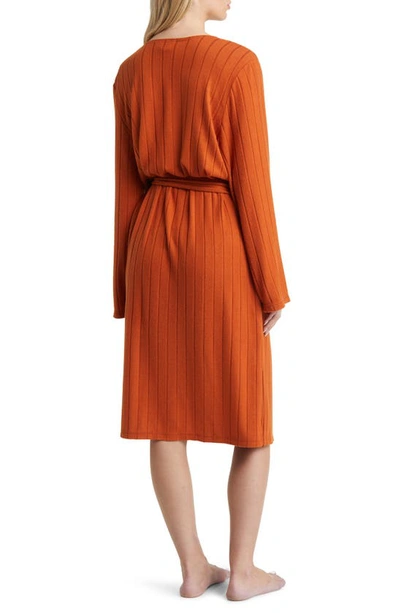 Bp. Rib Robe In Rust Texan