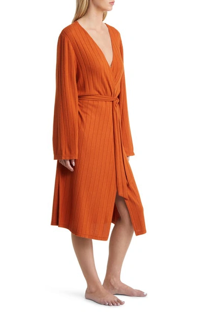 Shop Bp. Rib Robe In Rust Texan