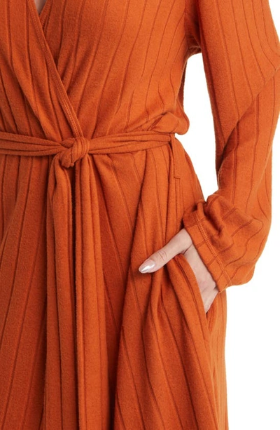 Shop Bp. Rib Robe In Rust Texan