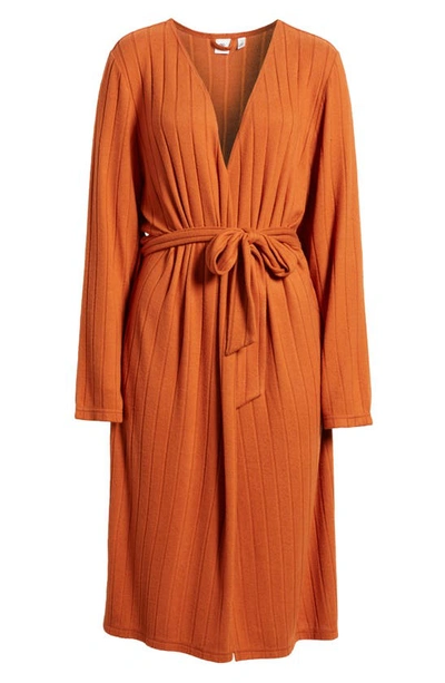 Shop Bp. Rib Robe In Rust Texan