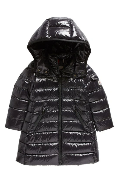 Shop Moncler Kids' Moka Down Coat In Black