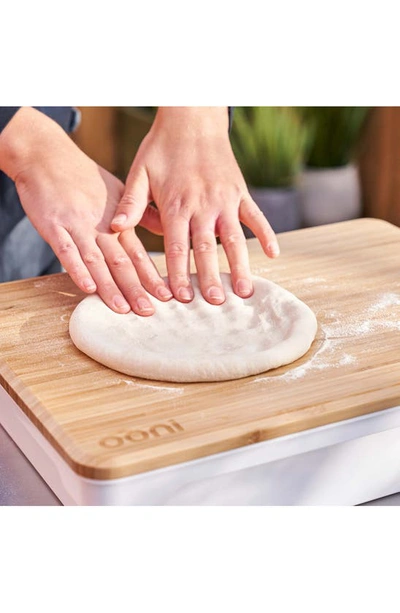 Shop Ooni Pizza Prep Lid In Bamboo Wood