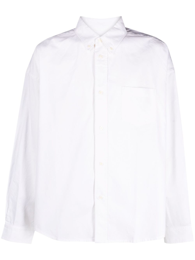 Shop Visvim White Albacore Cotton Shirt