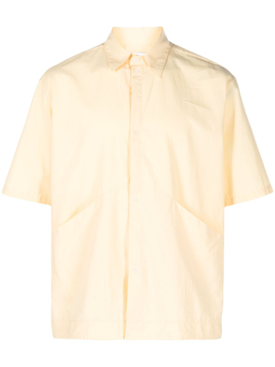 Shop Sage Nation Anton Cotton Shirt - Men's - Cotton In Yellow