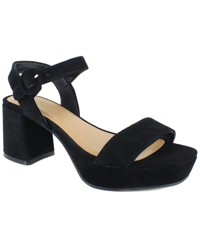 Shop Splendid Alyssa Suede Sandal In Black