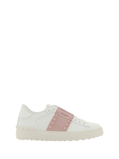 Shop Valentino Garavani Sneakers In Bianco/water Rose/bianco