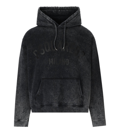 Shop Dsquared2 Hercalina Fit Anthracite Grey Hoodie
