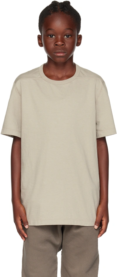 Shop Rick Owens Kids Gray Level T-shirt In 08 Pearl