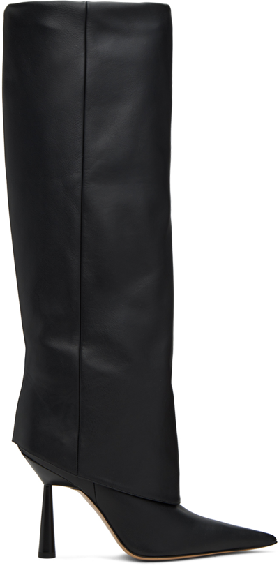 Shop Gia Borghini Black Rosie 31 Boots In 5000 Black
