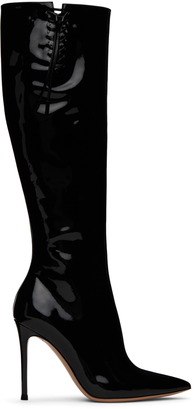 Shop Gianvito Rossi Black Avril Boots