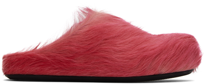 Shop Marni Pink Fussbett Sabot Loafers In 00c53 Lipstick