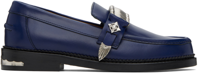 Shop Toga Virilis Blue Hardware Loafers