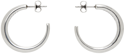 Shop Isabel Marant Silver Ring Hoop Earrings In 08si Silver