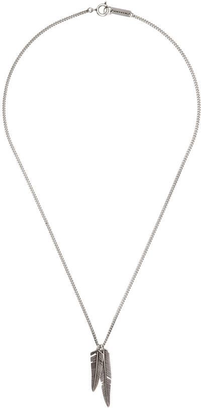 Shop Isabel Marant Silver Engraved Necklace In 08si Silver