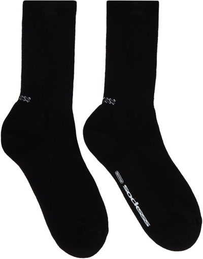 Shop Socksss Two-pack Black Socks In Solar Eclipse