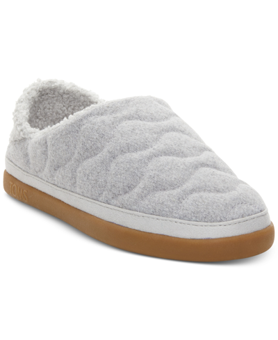 Shop Toms Women's Ezra Quilted Slip On Slippers In Raindrop Quilted Felt