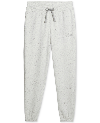 Shop Puma Women's Live In French Terry Jogger Sweatpants In Gray