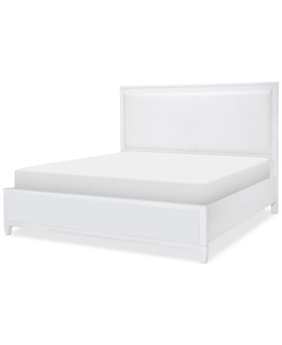 Shop Furniture Summerland Upholstered King Bed In White