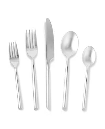 Shop Fortessa Capri 20-piece Flatware Set In Stainless Steel