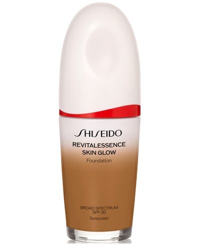 Shop Shiseido Revitalessence Skin Glow Foundation Spf 30 In Amber