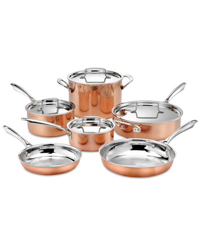 Shop Cuisinart Copper Tri-ply 10-pc. Cookware Set