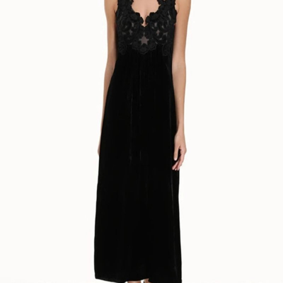 Shop Zimmermann Sensory Velvet Slip Dress (final Sale) In Black