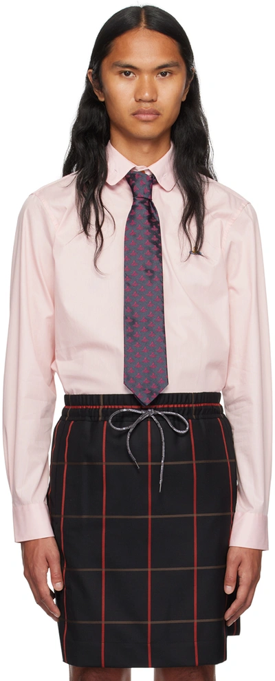 Shop Vivienne Westwood Pink Krall Shirt In 233-w009q-g401bs
