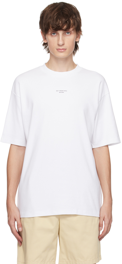 Shop Drôle De Monsieur White 'le T-shirt Slogan' T-shirt