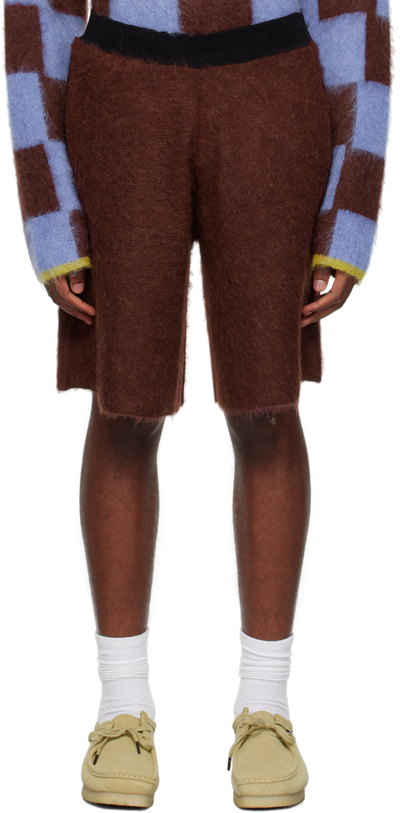 Shop Zankov Brown Marcell Shorts In 205 Cacao