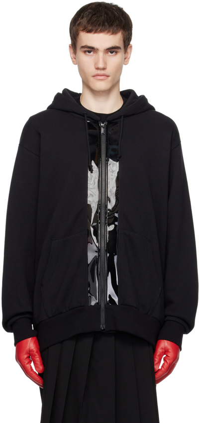 Shop Undercover Black Taped Hoodie