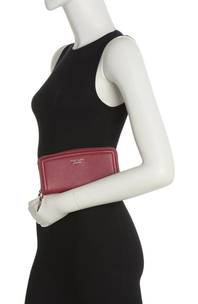 Kate Spade Slim Continental Wallet In Autumnal Red
