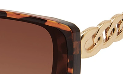 Vince Camuto Rectangular Sunglasses In Tortoise