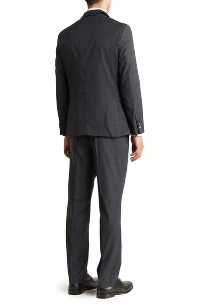 Shop Savile Row Co Hoxton Check Notch Lapel Suit In Grey