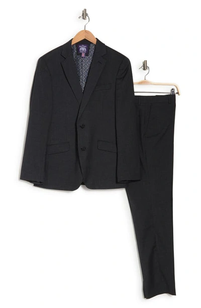 Savile Row Co Hoxton Check Notch Lapel Suit In Grey