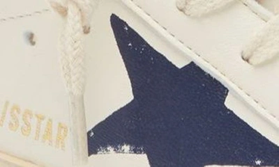 Shop Golden Goose Gender Inclusive Super-star Low Top Sneaker In White/ Navy/ Black