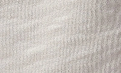 Shop Spiritual Gangster Anja Stripe High Waist Cotton Terry Cloth Sweat Shorts In White Sand