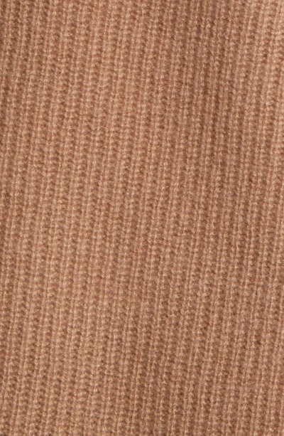 Nordstrom Wool Blend Zip Hoodie Cardigan In Tan Smoke
